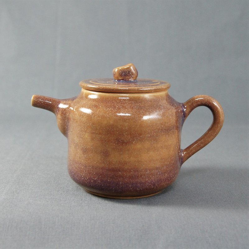 星空紫茶壶-容量约350ml - 茶具/茶杯 - 陶 紫色