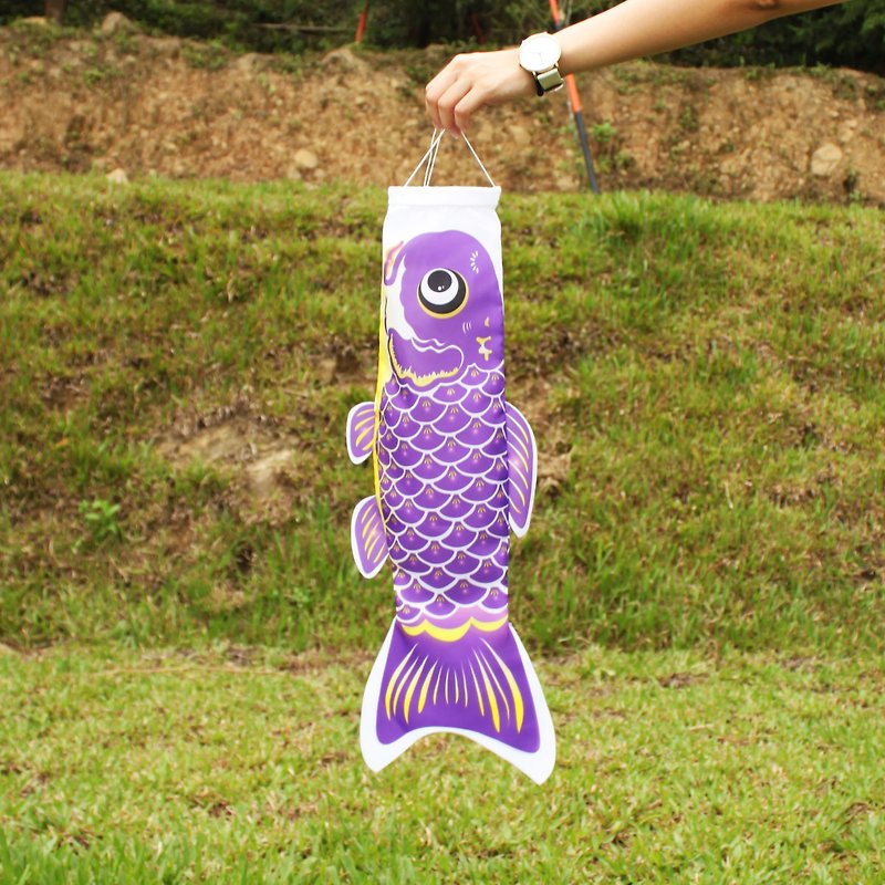 台湾鲤鱼旗60CM (紫) - 摆饰 - 聚酯纤维 紫色
