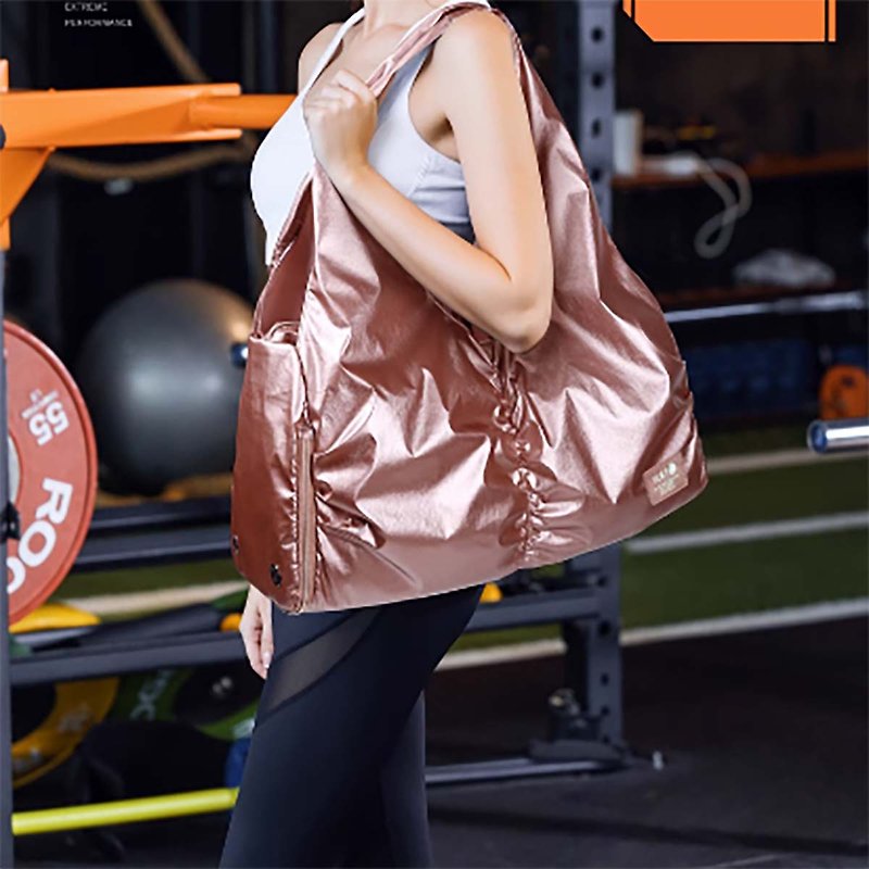 【免运】单肩瑜伽包训练运动包女健身手提干湿分离Y.U.M.C - 手提包/手提袋 - 其他材质 粉红色