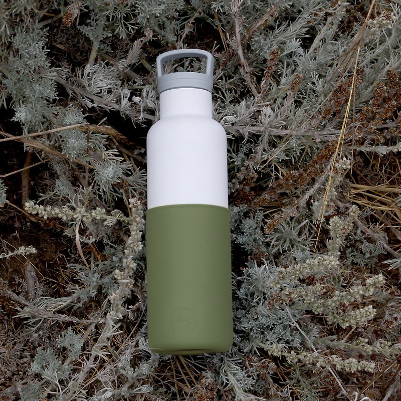 美国HYDY时尚保温水瓶 CinCin White系列,海藻绿-白瓶 - 590ml - 水壶/水瓶 - 其他金属 多色