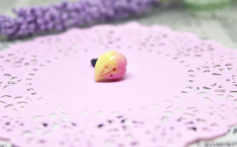 ＊日本和菓子-红梅＊－耳机塞//防尘塞系列－➮限量X1 #黏土# - 耳机 - 粘土 粉红色