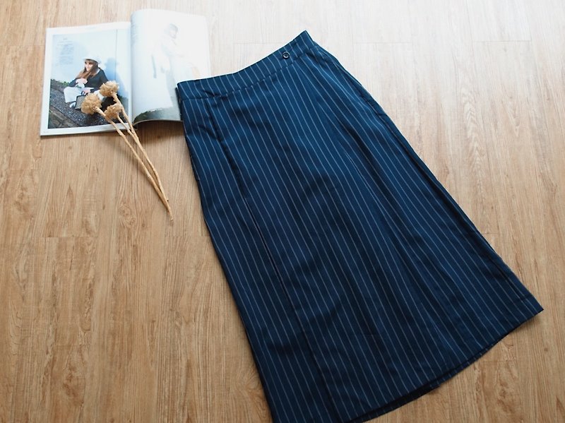 Vintage下着 / 裤裙 no.30 - 女装长裤 - 其他材质 蓝色