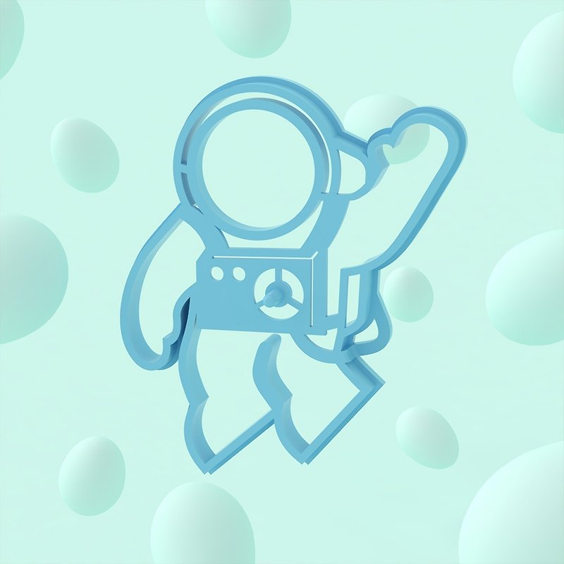 Spaceman 太空人煎蛋器 - 厨房用具 - 硅胶 蓝色