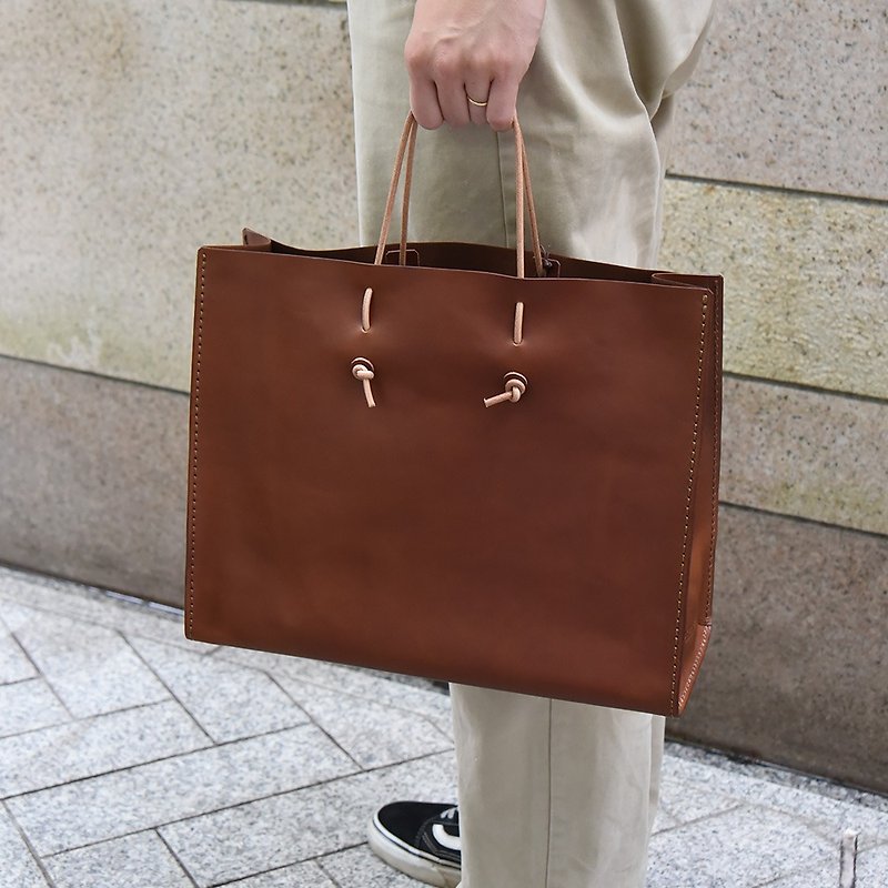 日本职人手作皮革提袋 (T-5) - 共5色 - 手提包/手提袋 - 其他材质 多色