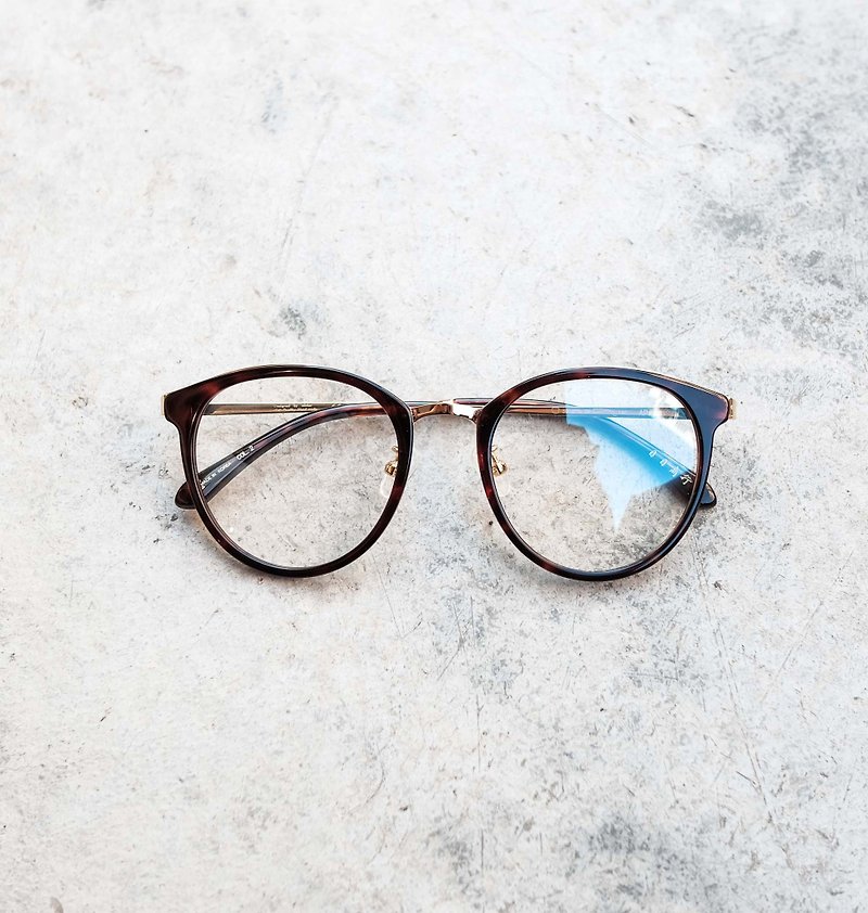 【目目商行】韩国新款 复古大框 圆框 板材眼镜 镜框 玳瑁 - 眼镜/眼镜框 - 其他材质 咖啡色