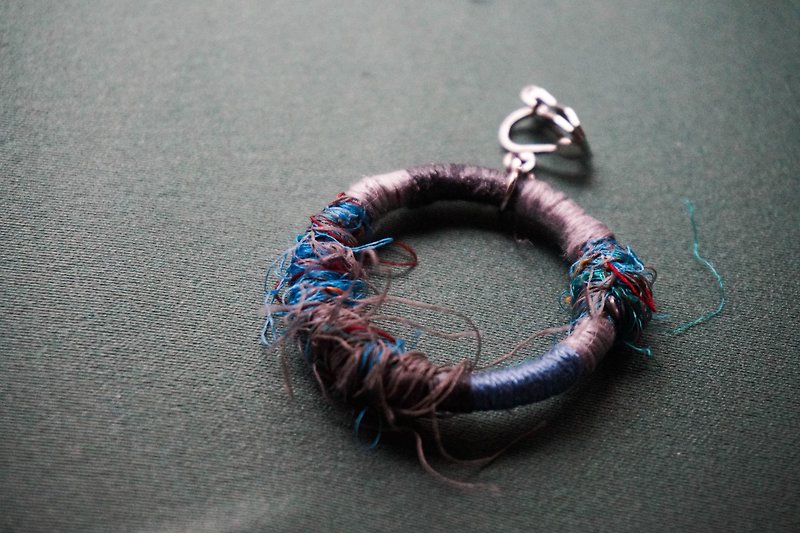 福袋组合 手工纱丽丝耳环(可改夹) - 耳环/耳夹 - 丝．绢 蓝色
