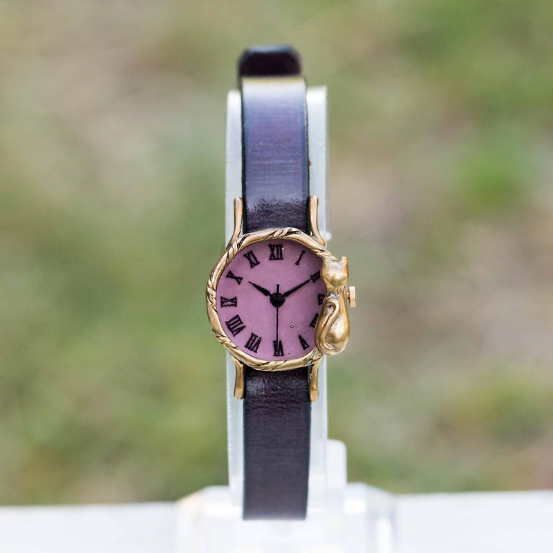 たそがれネコ腕時計Sパープル - 女表 - 其他金属 紫色