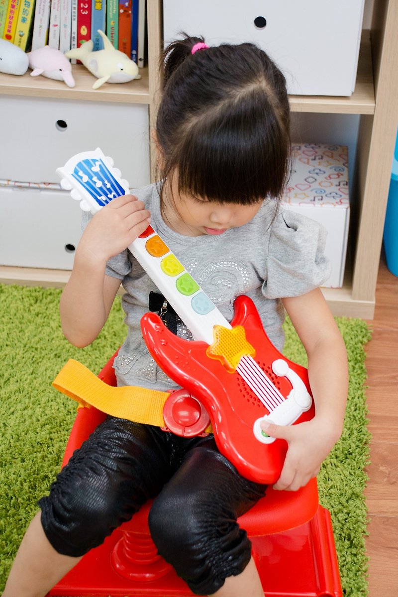 炫光和弦吉他 (附游戏书+礼盒包装) 儿童节礼物 - 玩具/玩偶 - 塑料 红色