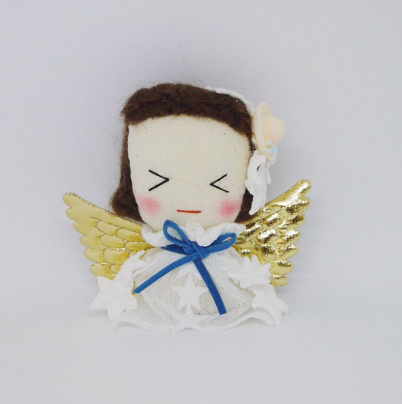 Handmade angel brooch  - 玩偶/公仔 - 棉．麻 