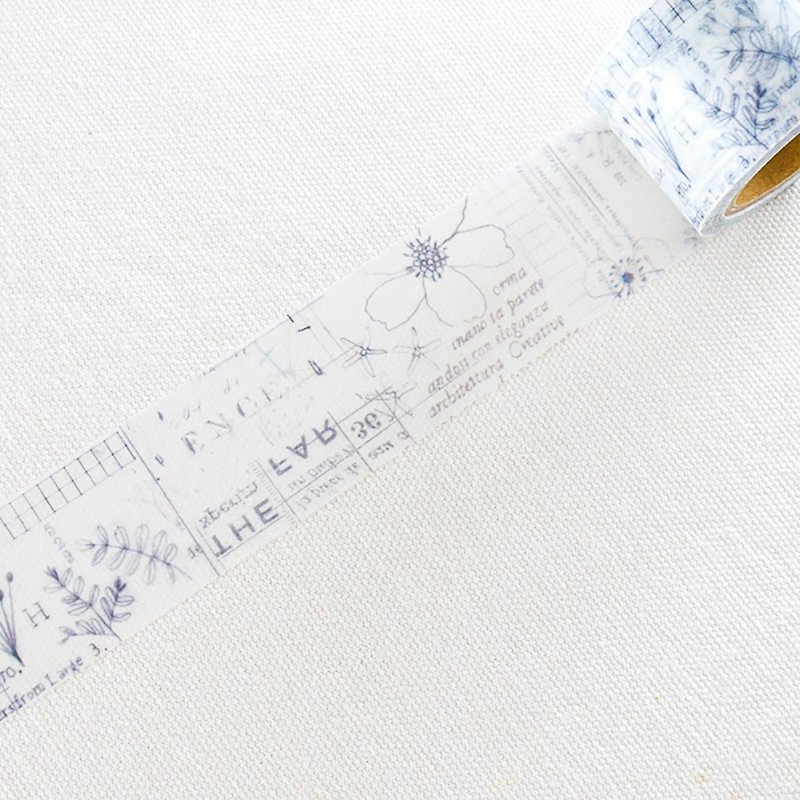 夏米花园 Chamilgarden 和纸胶带 - 花之乐章 ( MTW-CH078 ) - 纸胶带 - 纸 白色
