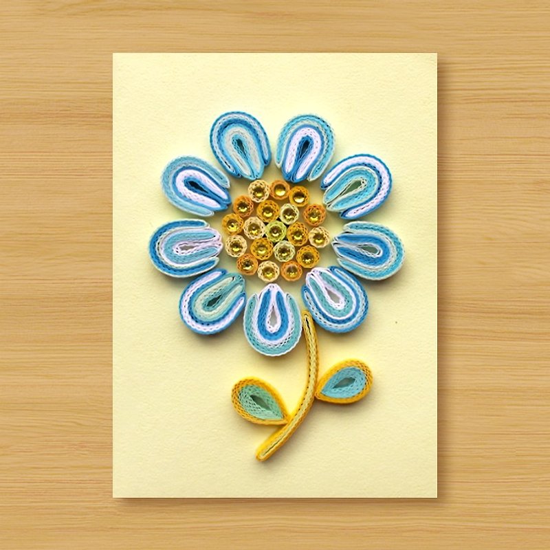 手工卷纸卡片 _ Flower_C1 ...母亲卡、情人卡 - 卡片/明信片 - 纸 黄色