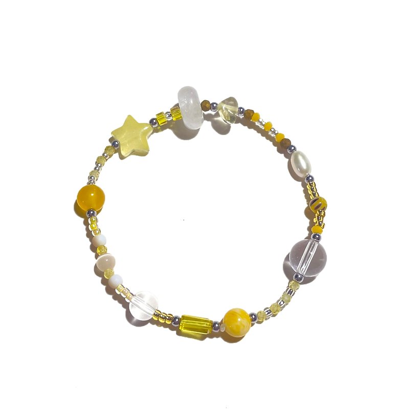 黄色天然石手链 016 - 手链/手环 - 宝石 黄色