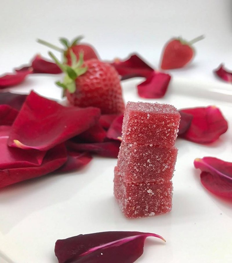 法式手工水果软糖(草莓玫瑰） - 零食/点心 - 新鲜食材 多色