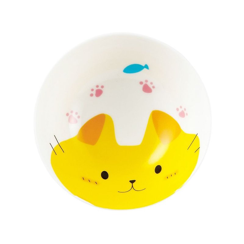 日本 sunart 碗 - 喜乐猫 - 碗 - 瓷 黄色