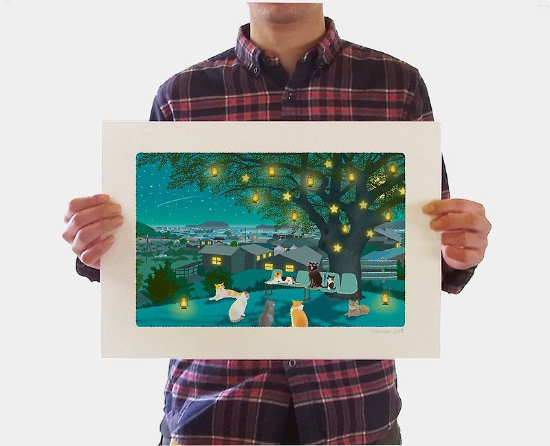 A3イラストシート　クリスマスソング - 海报/装饰画/版画 - 纸 白色