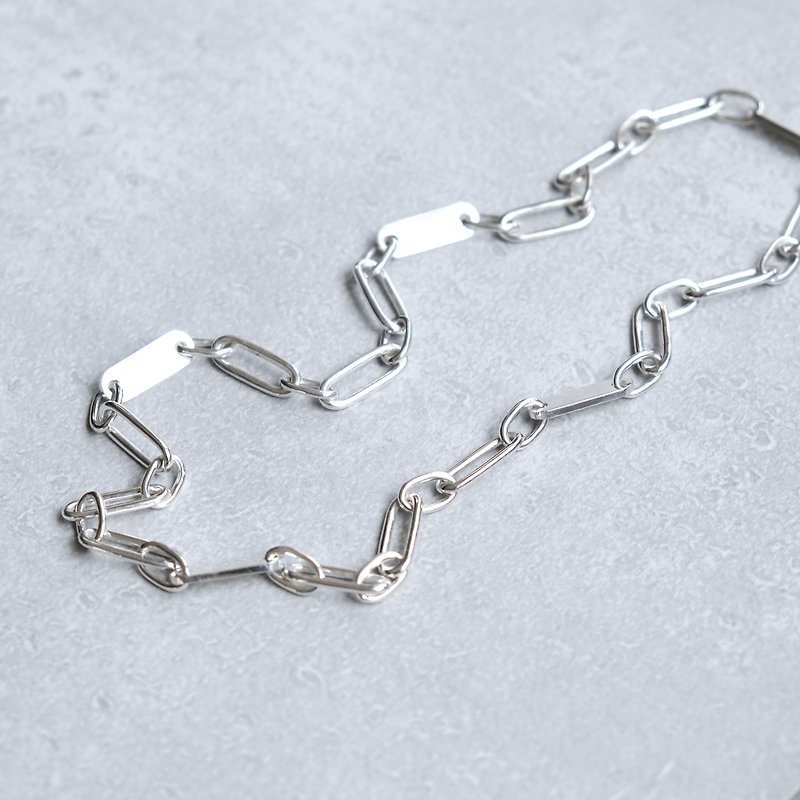 ボールド チェーン メンズ ネックレス シルバー925 - 项链 - 其他金属 银色