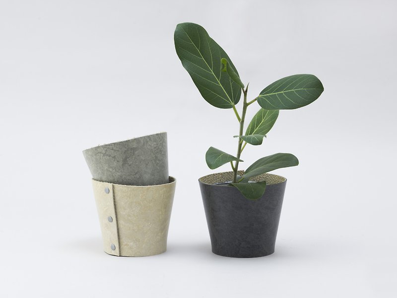 Earth Pot Linoleum 油毡盆栽套 - 植栽/盆栽 - 环保材料 卡其色