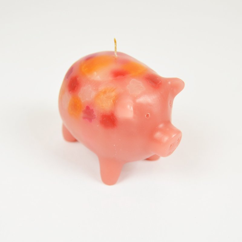 糖果小猪手工蜡烛-公平贸易 - 蜡烛/烛台 - 蜡 粉红色