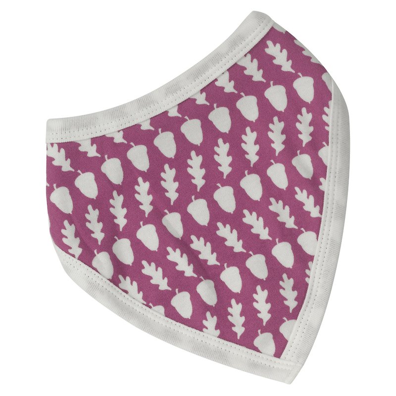 100%有机棉 英国品牌三角口水巾 围兜兜 - 围嘴/口水巾 - 棉．麻 紫色