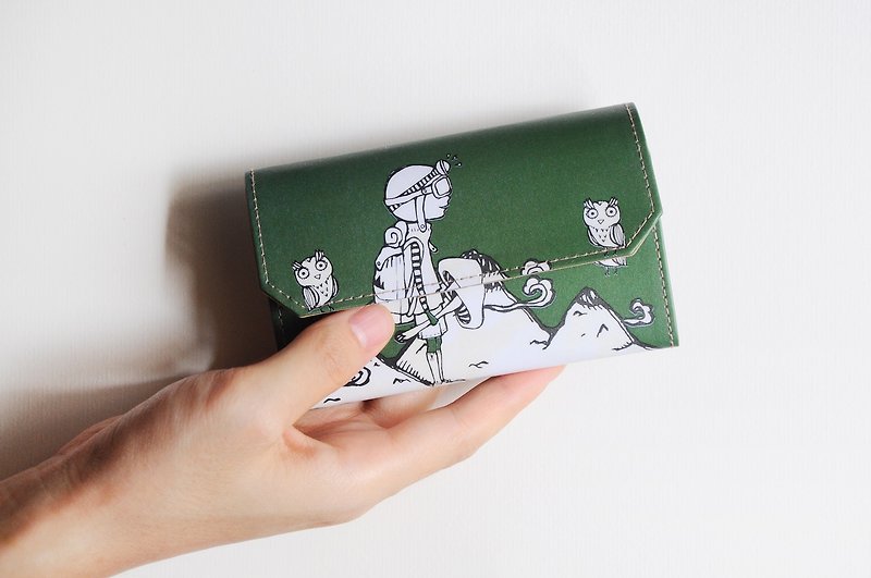 小纸包/卡片零钱包 - 这样野行 山 - 零钱包 - 纸 绿色
