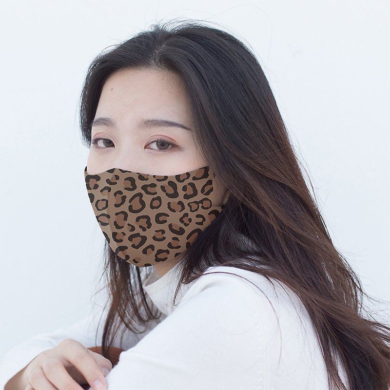 焦糖豹纹─3D立体透气口罩 - 口罩 - 其他材质 