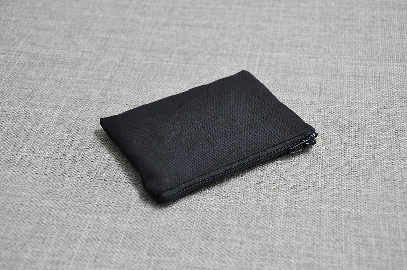 ENDURE/黑色帆布素色零钱包 - 其他 - 棉．麻 黑色