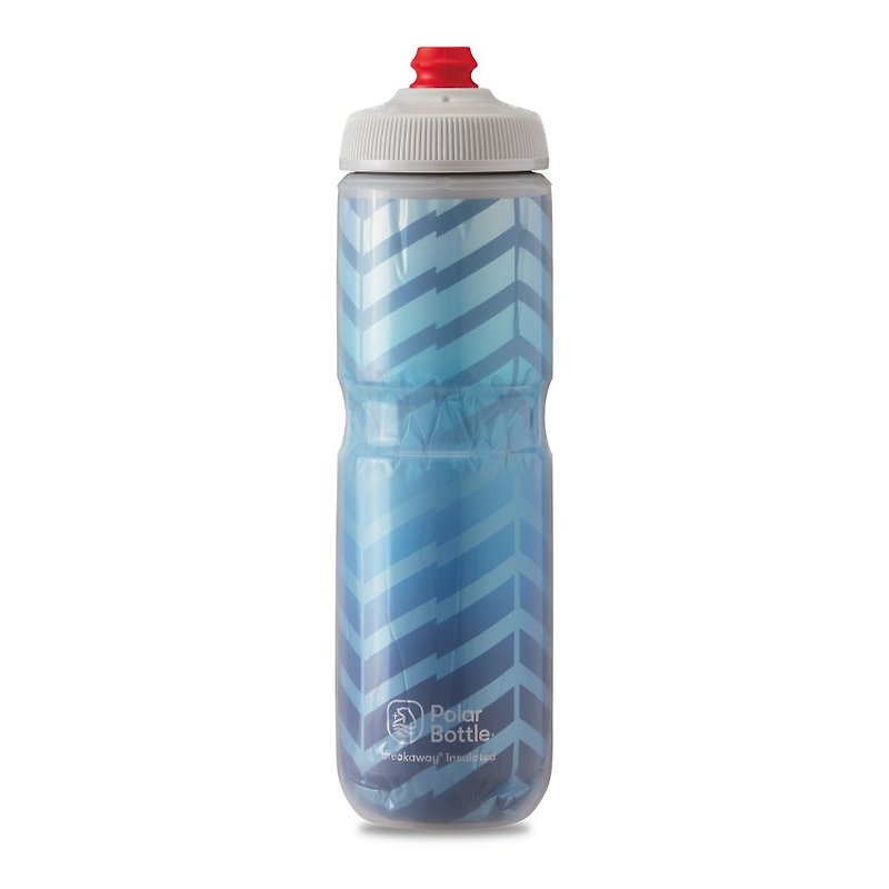 Polar Bottle 24oz 双层保冷喷射水壶 BOLT 蓝-银 - 运动配件 - 塑料 蓝色