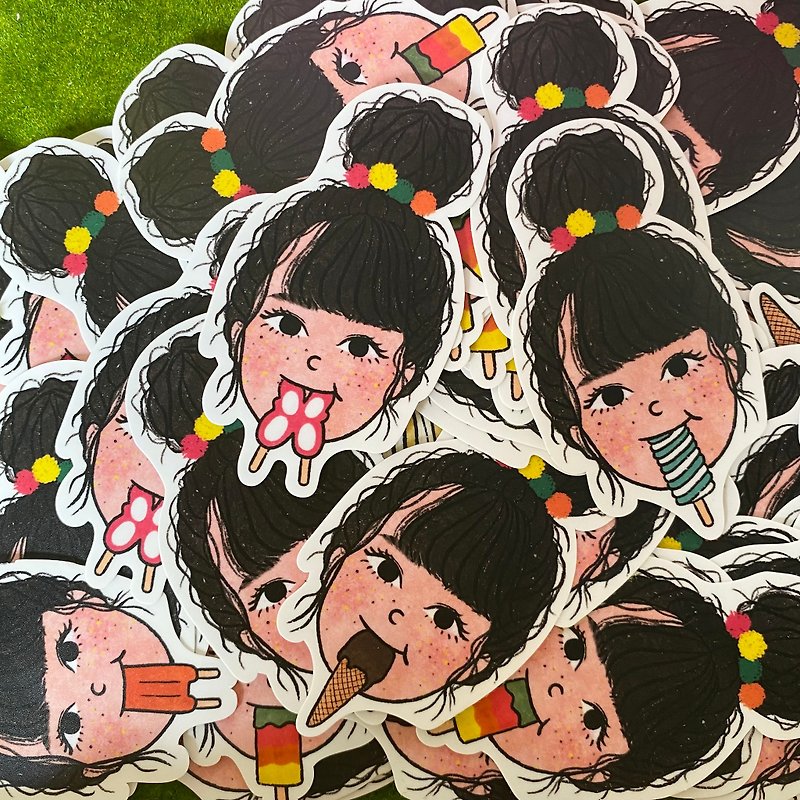 sticker set : ice cream makes your happy - 贴纸 - 防水材质 