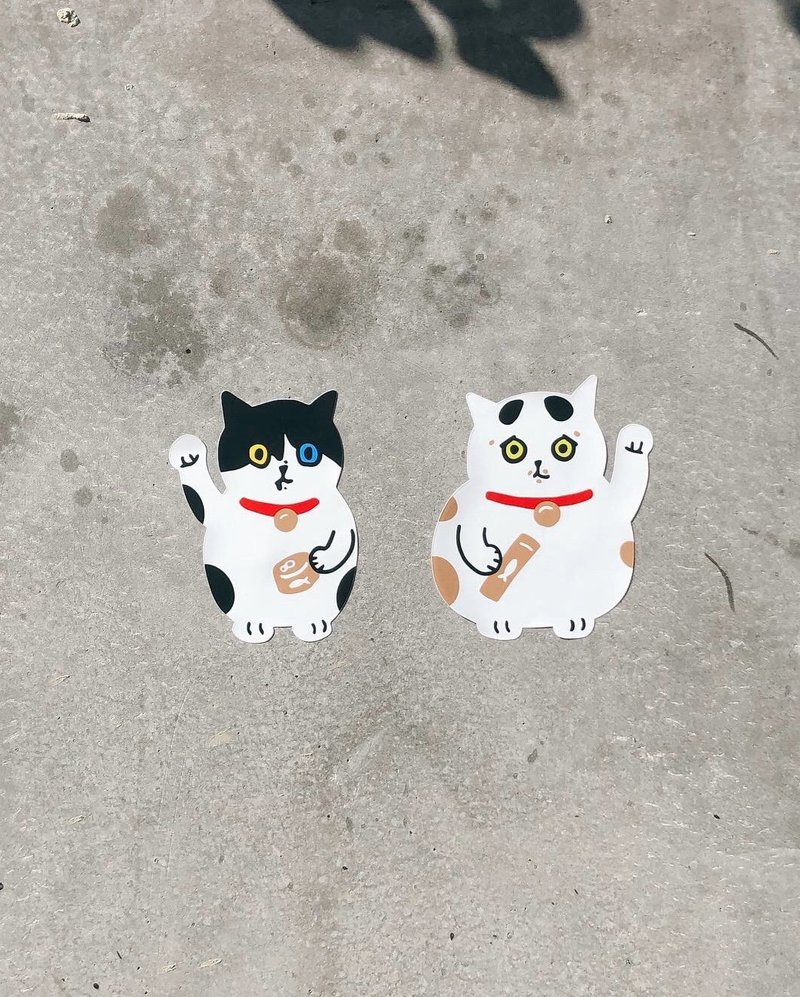 招财猫贴纸 - 贴纸 - 塑料 多色