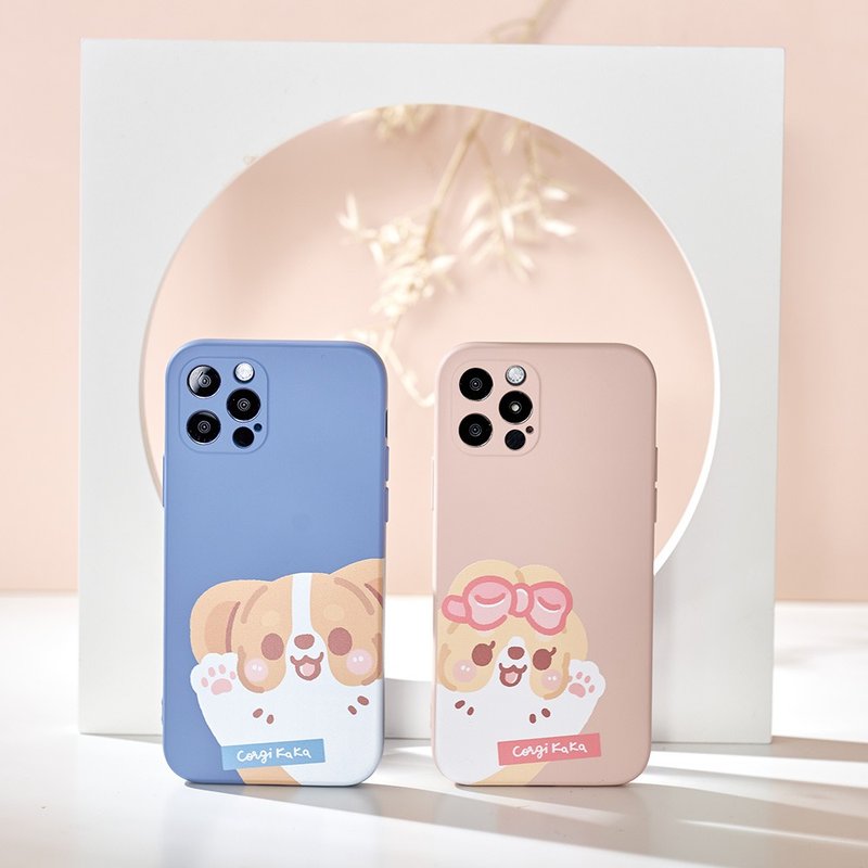 柯基犬卡卡打招呼系列全包iPhone手机壳 - 手机壳/手机套 - 硅胶 多色