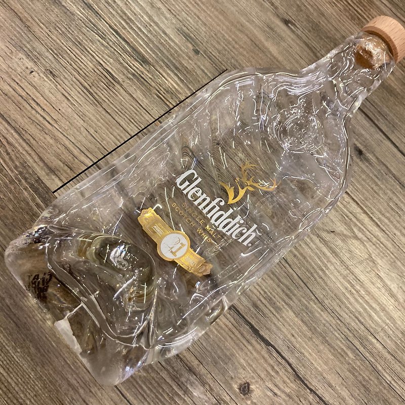 格兰菲迪21年威士忌 原瓶盛盘 - 收纳用品 - 玻璃 