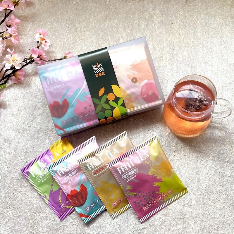 【母亲节礼物】自然彩漾系列_无添加花果养生茶8入(四种口味) - 茶 - 其他材质 绿色