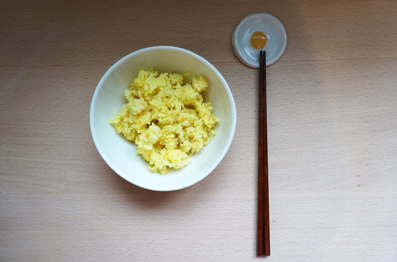 荷包蛋筷架组4入 - 筷子/筷架 - 瓷 黄色