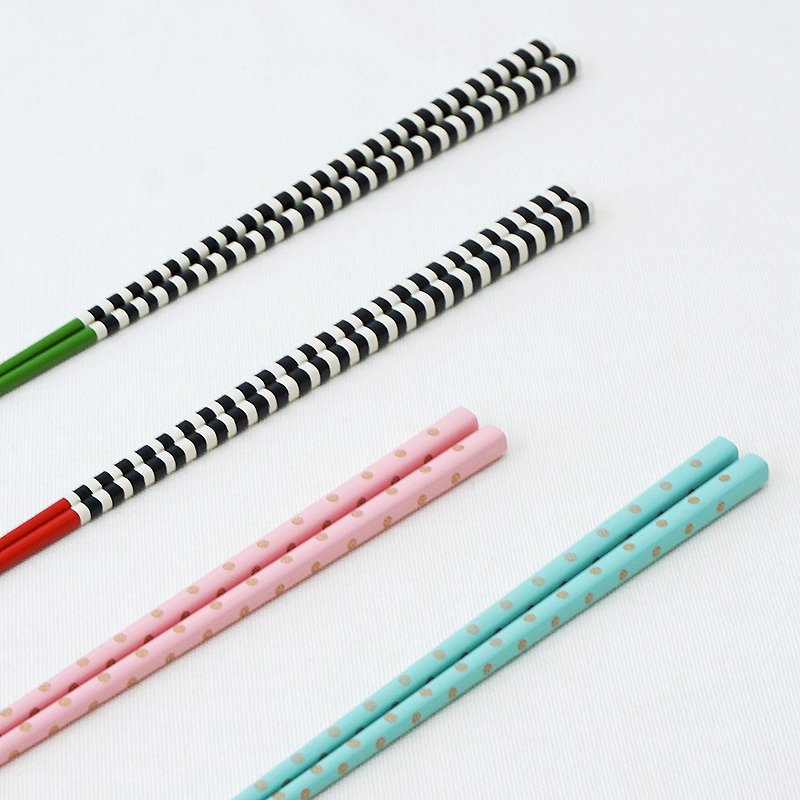 Coloured Pop Chopsticks 23cm Natural Wood Cutlery Light Gift Present Japan - 筷子/筷架 - 木头 多色