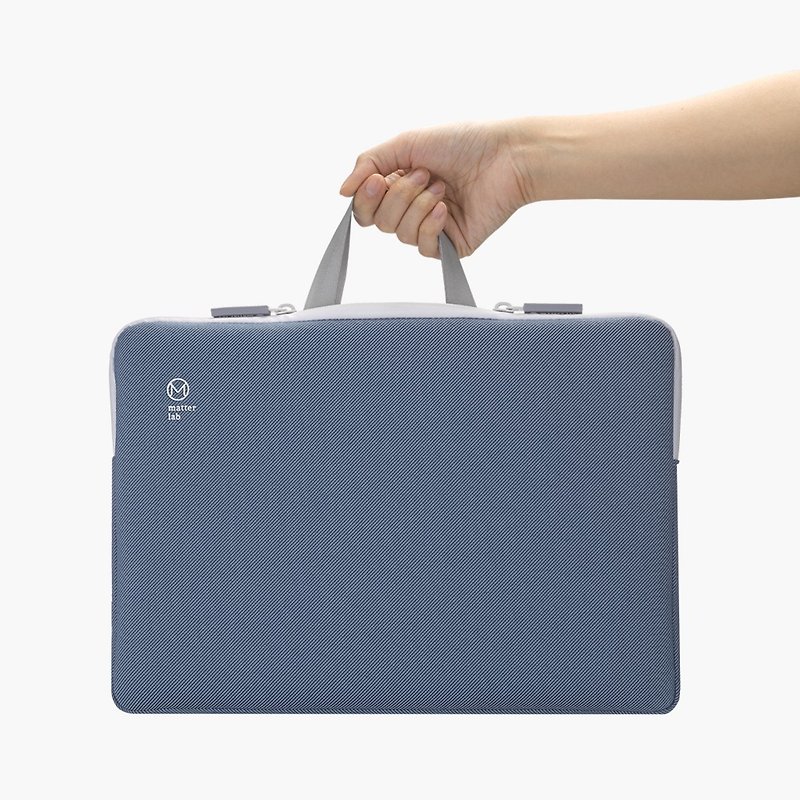 Blanc Macbook 15.4-16寸 2Way可手提笔电保护袋-沉静蓝 - 电脑包 - 防水材质 蓝色