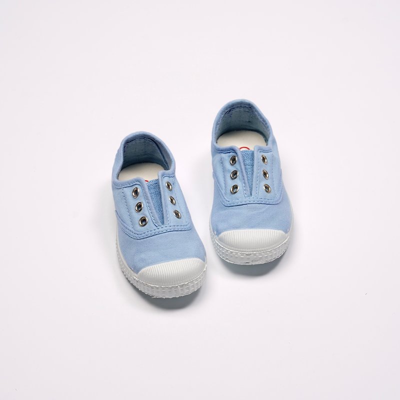 西班牙国民帆布鞋 CIENTA 70997 93 天空蓝 经典布料 童鞋 - 童装鞋 - 棉．麻 蓝色