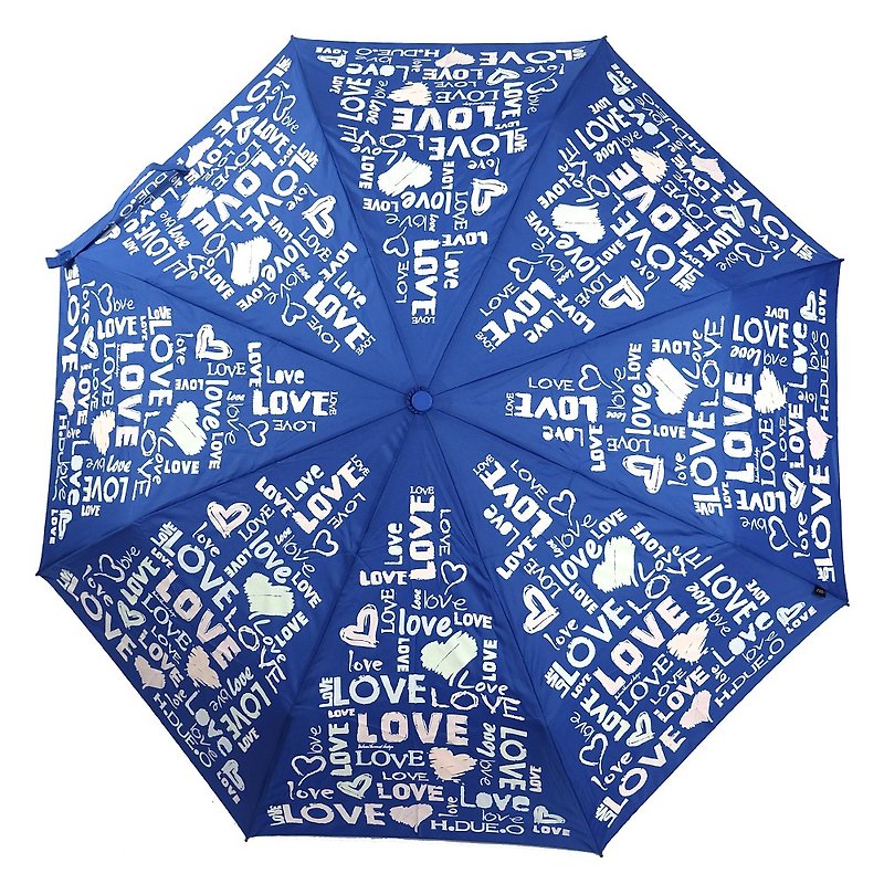 【意大利 H.DUE.O】LOVE变色抗UV三折自动开收伞  - 雨伞/雨衣 - 防水材质 