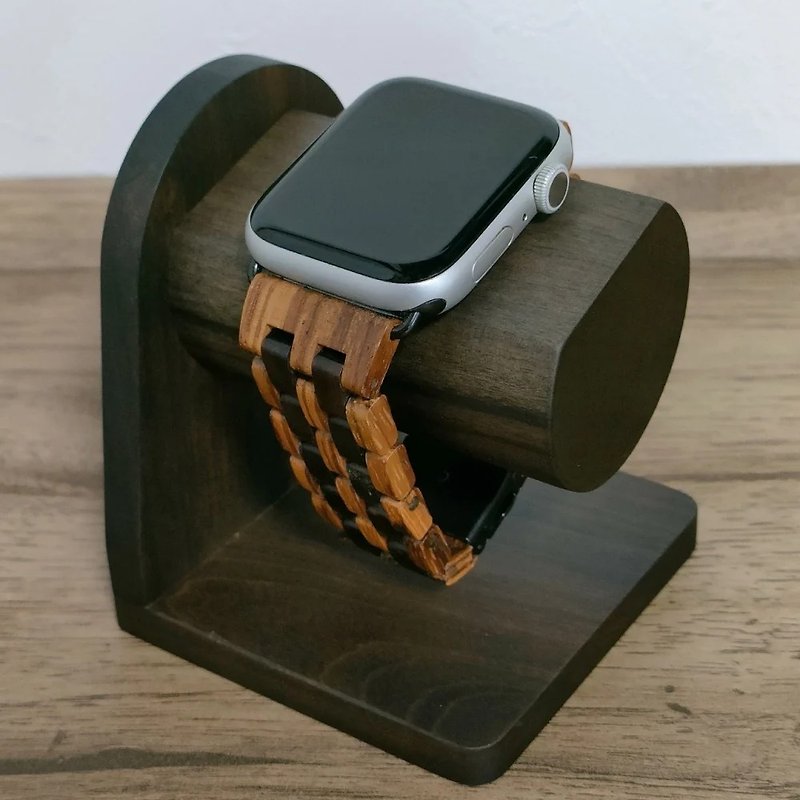 EINBAND AppleWatch 腕時計スタンド 天然木 SandalWood サンダルウッド - 手机座/防尘塞 - 木头 黑色