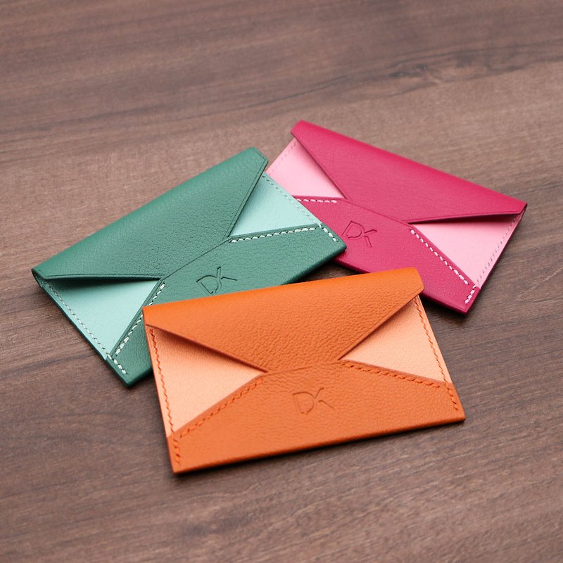 【快速出货】信封型名片夹 - 薄(绿色款) - 名片夹/名片盒 - 真皮 绿色