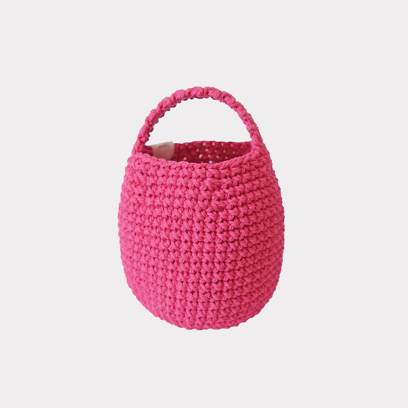 Eggie bag in pink - 手提包/手提袋 - 棉．麻 粉红色