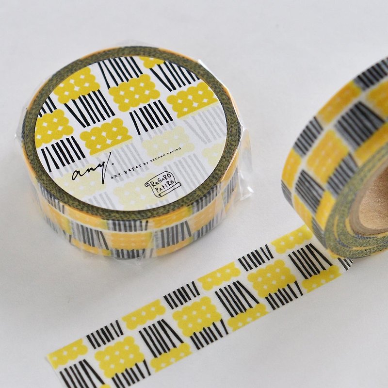 REGARO PAPIRO Washi Tape DANGO Yellow - 其他 - 纸 多色