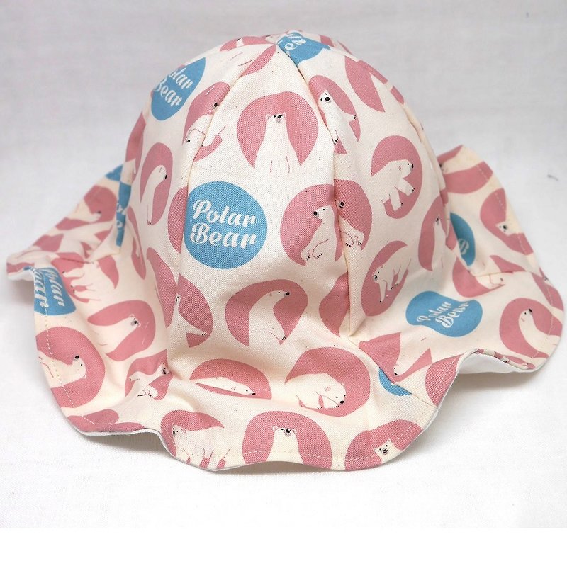 チューリップハット　くま　ピンク - 婴儿帽/发带 - 棉．麻 粉红色