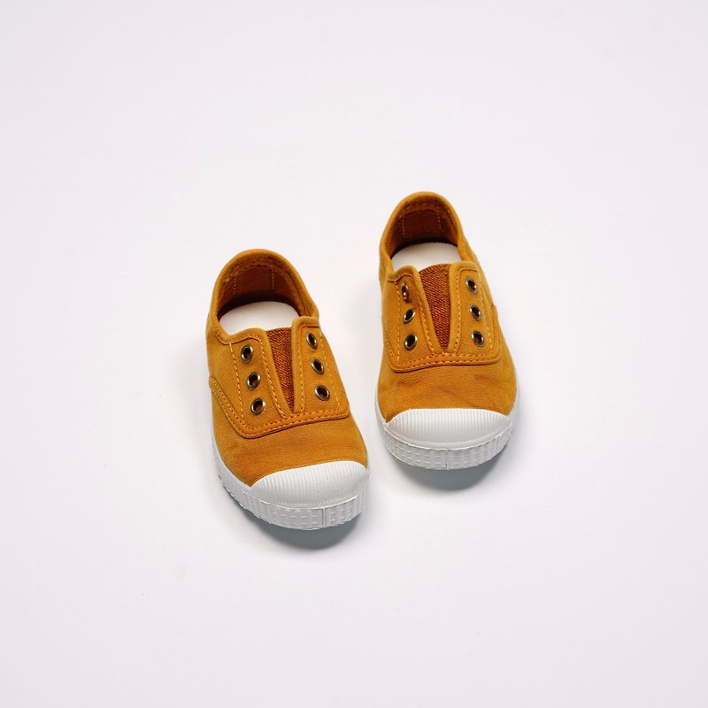 西班牙国民帆布鞋 CIENTA 70777 43 土黄色 洗旧布料 童鞋 - 童装鞋 - 棉．麻 橘色