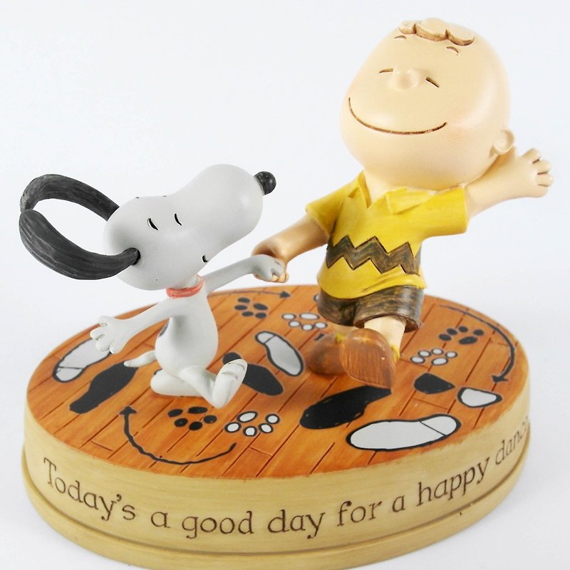 Snoopy手工雕塑-快乐舞蹈【Hallmark-Peanuts史努比 手工雕塑】 - 摆饰 - 其他材质 多色