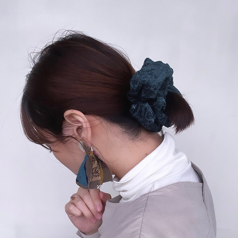 日本布料 大肠圈 - 发饰 - 聚酯纤维 多色