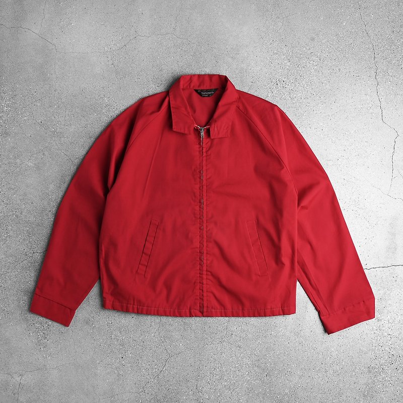 哈灵顿外套 Harrington jacket  / 台北古着店 - 女装休闲/机能外套 - 其他材质 红色