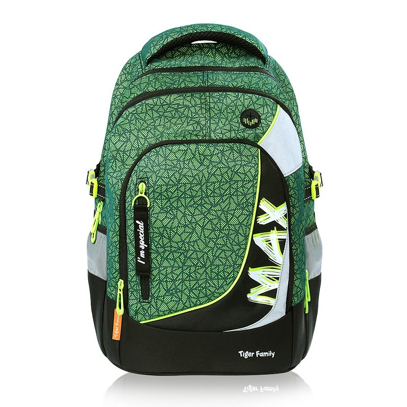 Tiger Family MAX系列超轻量护脊书包-仙人掌绿 - 后背包/双肩包 - 防水材质 绿色