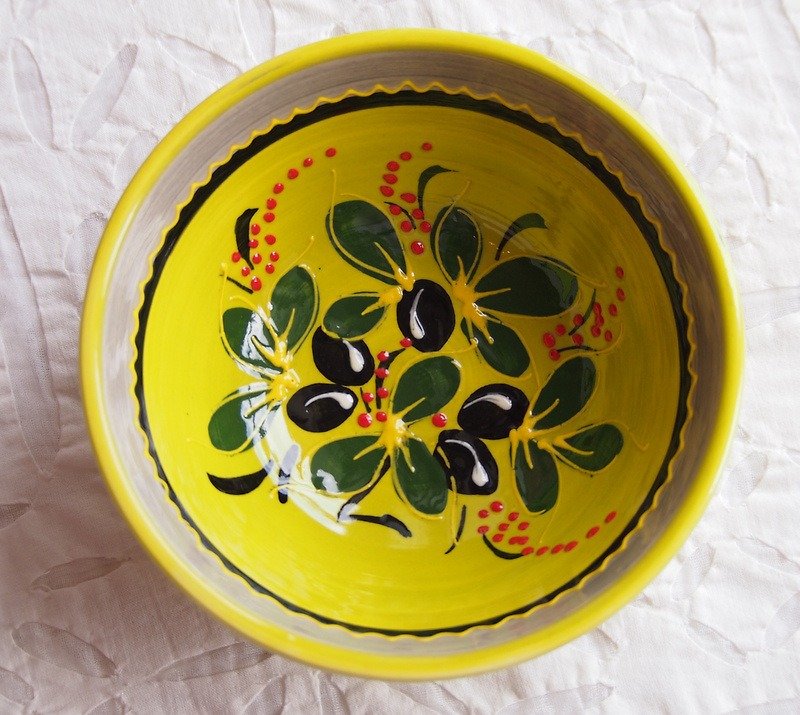 法式彩绘陶瓷碗 - 碗 - 瓷 绿色
