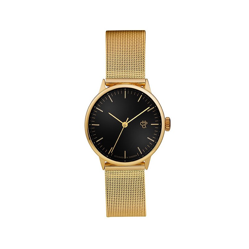 Chpo Brand瑞典-Nando Mini系列 金黑表盘-金米兰带可调式 手表 - 女表 - 其他材质 金色