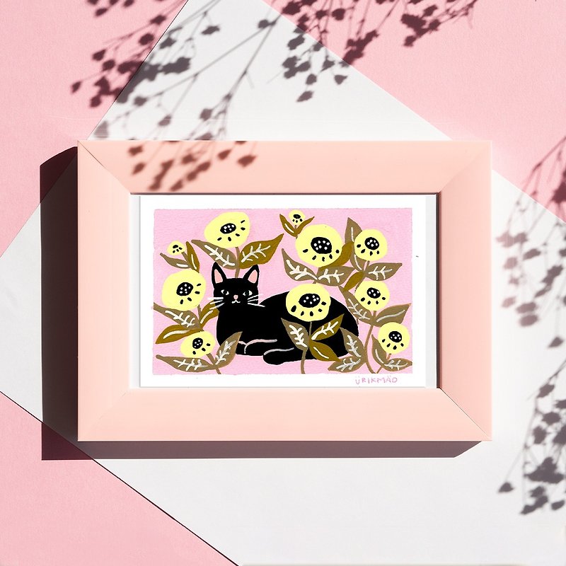 原画 -猫の日- - 海报/装饰画/版画 - 纸 粉红色